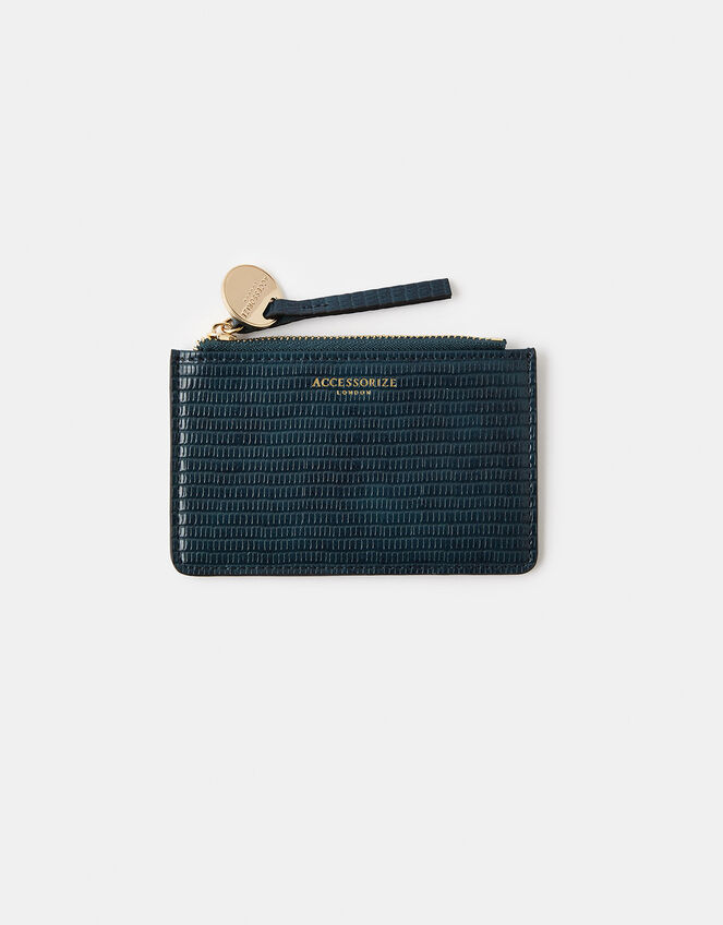 Shoreditch Card Holder with Charm, Teal (TEAL), large