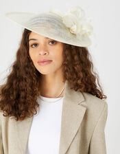 Flower Disc Headband, Ivory (IVORY), large