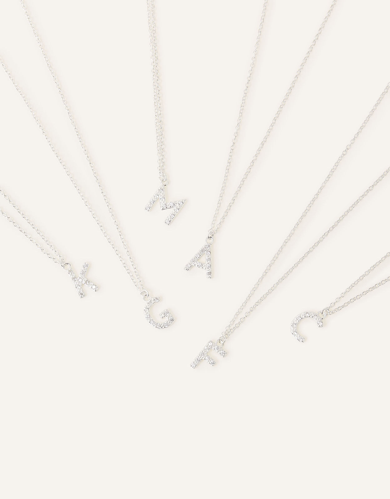 Long silver sales sparkly necklace