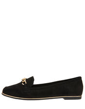 Chain Loafer Shoes, Black (BLACK), large