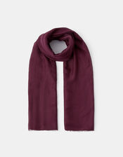 Lightweight Scarf, Red (BURGUNDY), large