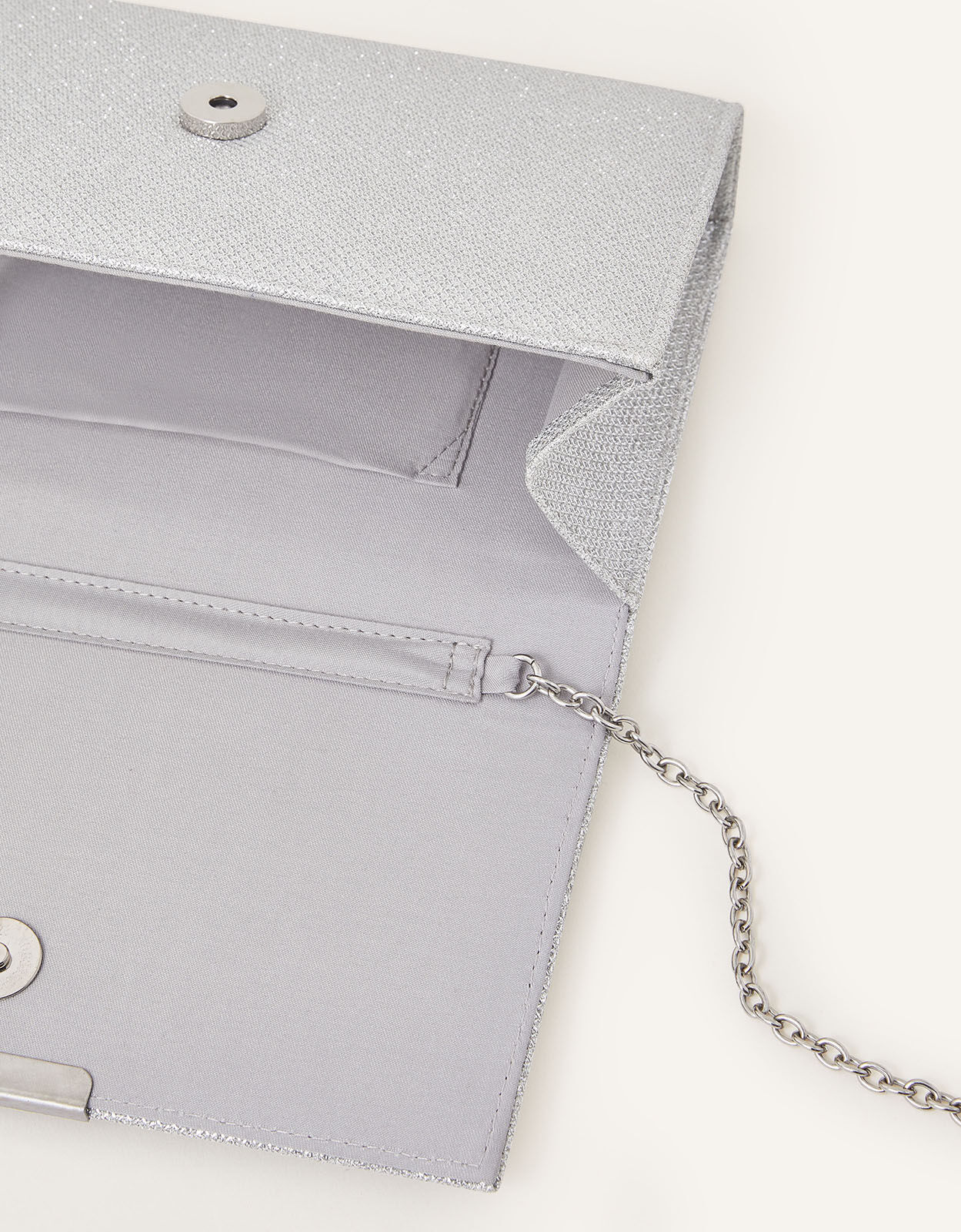Metallic Box Clutch Bag Silver Clutch bags Accessorize Global