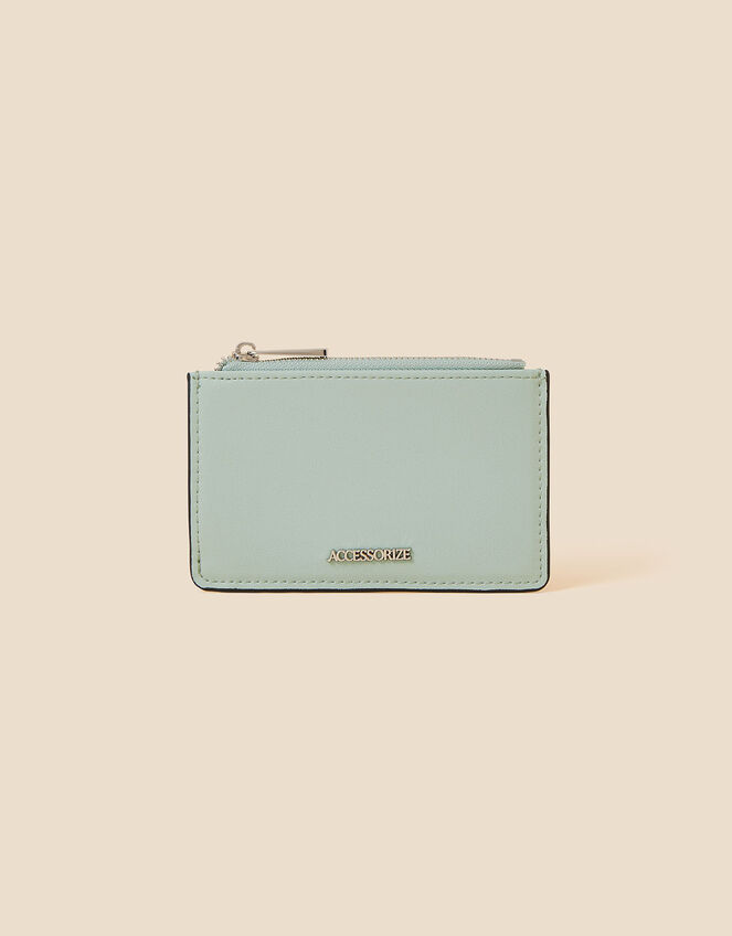 Zip Card Holder, Green (LIGHT GREEN), large