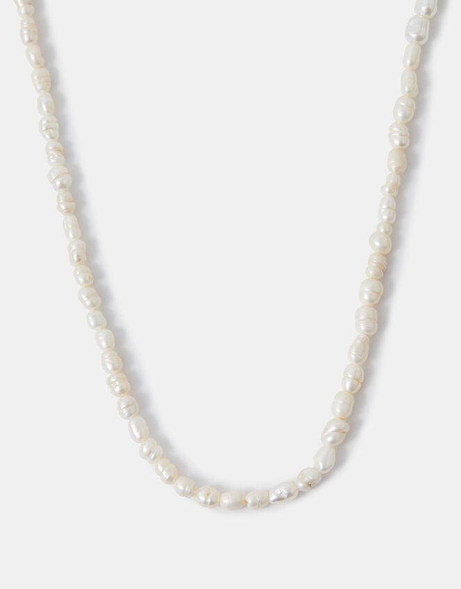 14ct Gold-Plated Seed Pearl Necklace, , large