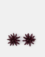 Chrysanthemum Flower Stud Earrings, , large