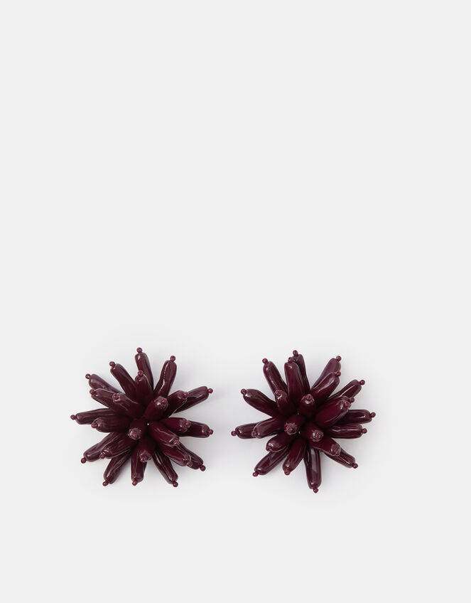 Chrysanthemum Flower Stud Earrings, , large