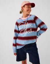 Accessorize x Good Manners Coffee Club Stripe Jumper​, Multi (MULTI), large