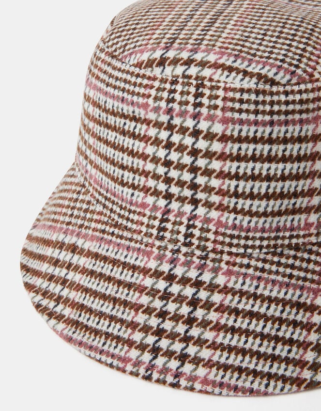 Check Print Bucket Hat, , large