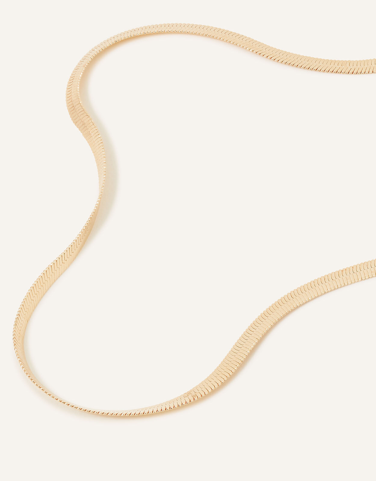 Snake chain necklace gold outlet