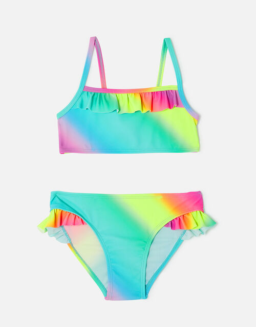 Girls Rainbow Bikini, Multi (BRIGHTS-MULTI), large