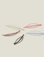 5-Pack Oval Slide Hair Clips, , large