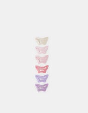 5-Pack Girls Mini Butterfly Hair Clips, , large