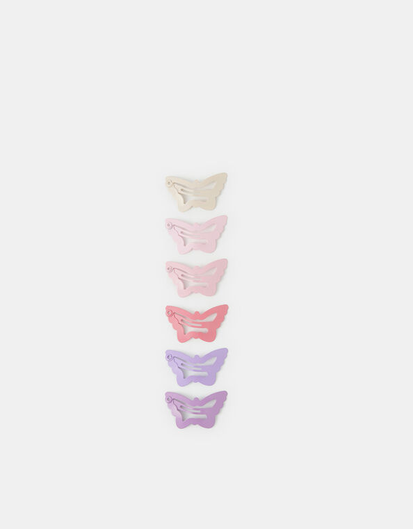 5-Pack Girls Mini Butterfly Hair Clips, , large