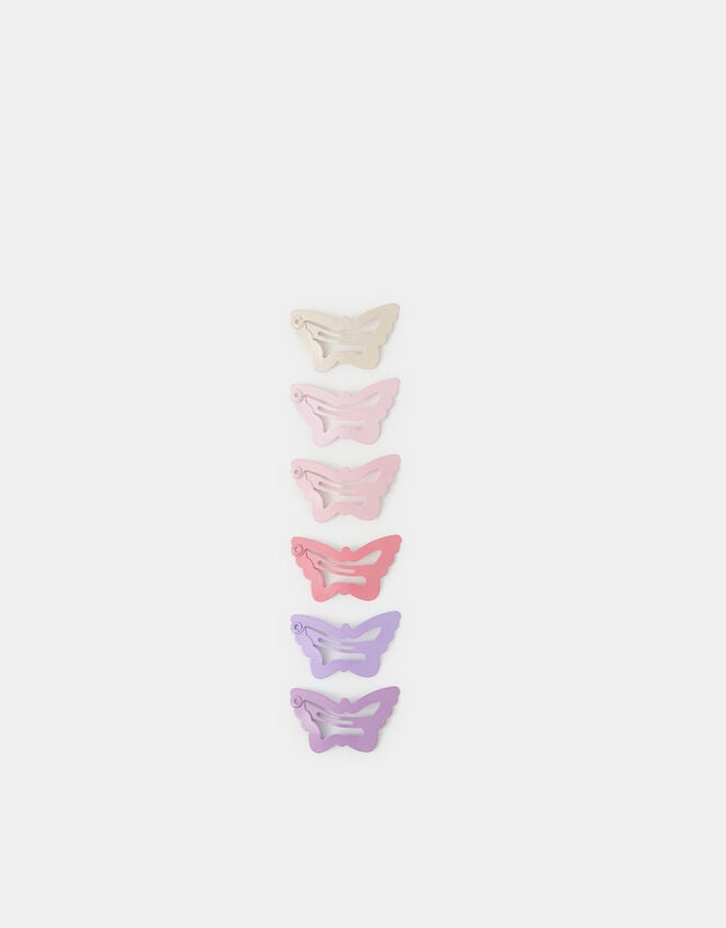 5-Pack Girls Mini Butterfly Hair Clips, , large