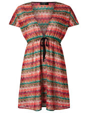 Lola Macramé Tabard Dress, Multi (PASTEL-MULTI), large
