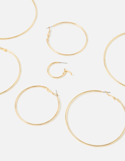Reconnected Simple Hoop Multipack, Gold (GOLD), large