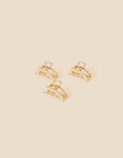 Medium Pearl Claw Clips Set of Three, , large