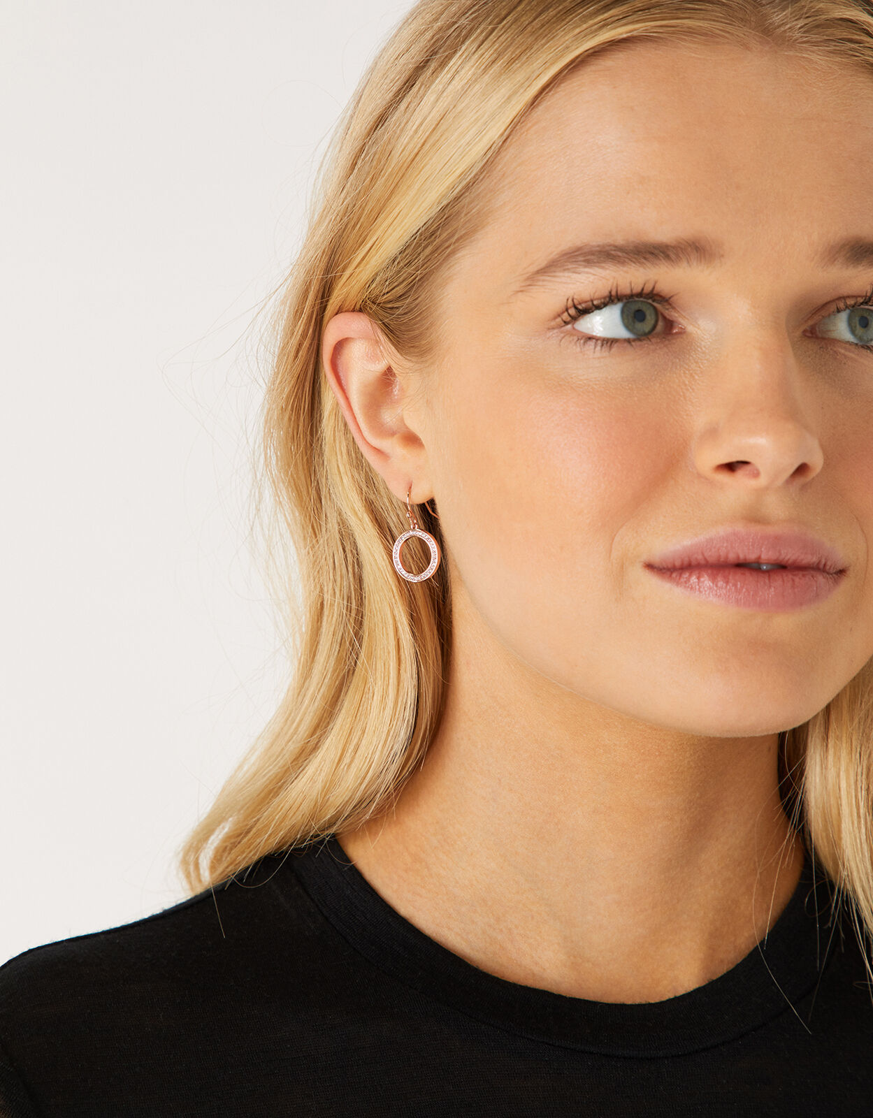 Accessorize rose sale gold earrings