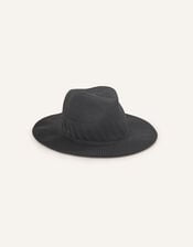Woven Packable Fedora Hat, , large