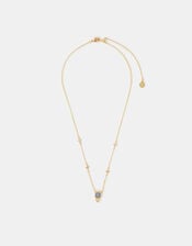 14ct Gold-Plated Star Stone Pendant Necklace, , large