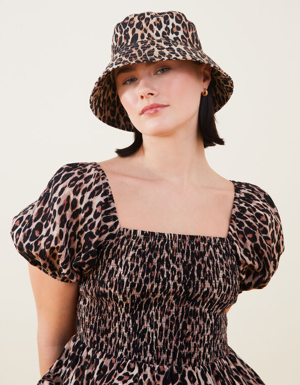 Leopard Bucket Hat, , large