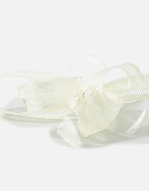 Lucy Loop Band Crin Fascinator, Ivory (IVORY), large