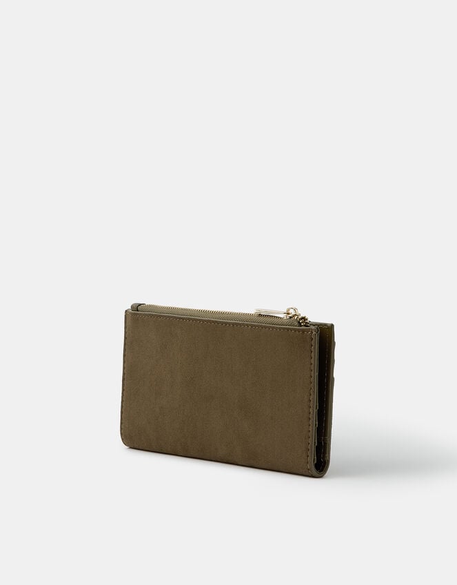 Faux Suede Buckle Purse, , large
