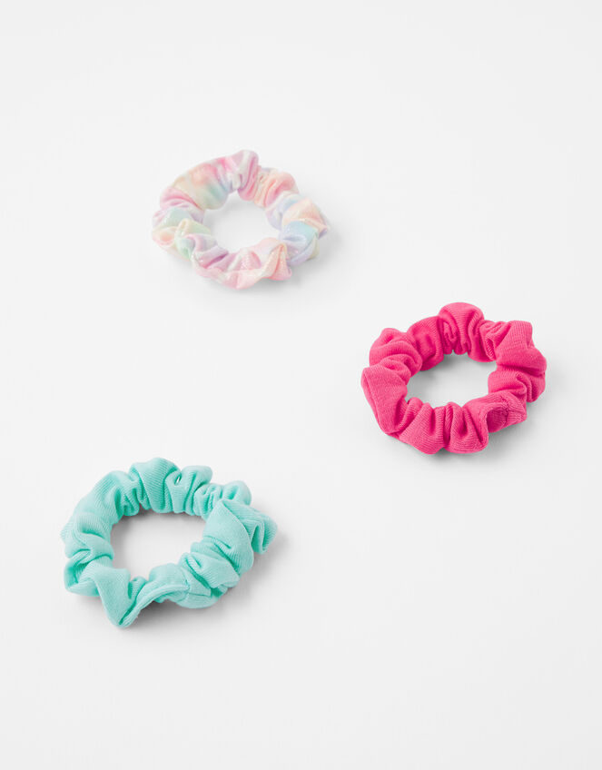 Coloured Hair Scrunchie Set, , large