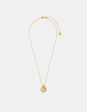 14ct Gold-Plated Pearl Coin Necklace, , large