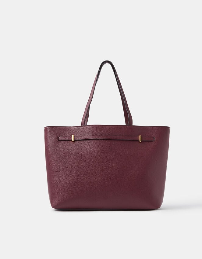 Bianca Laptop Tote Bag, Red (BURGUNDY), large