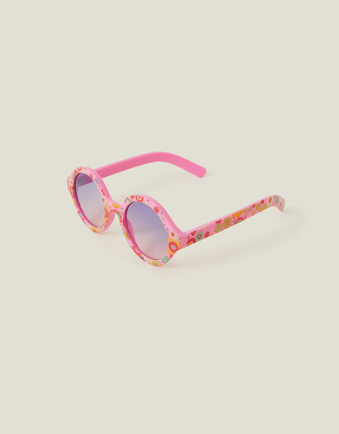 Girls Boho Floral Sunglasses, , large