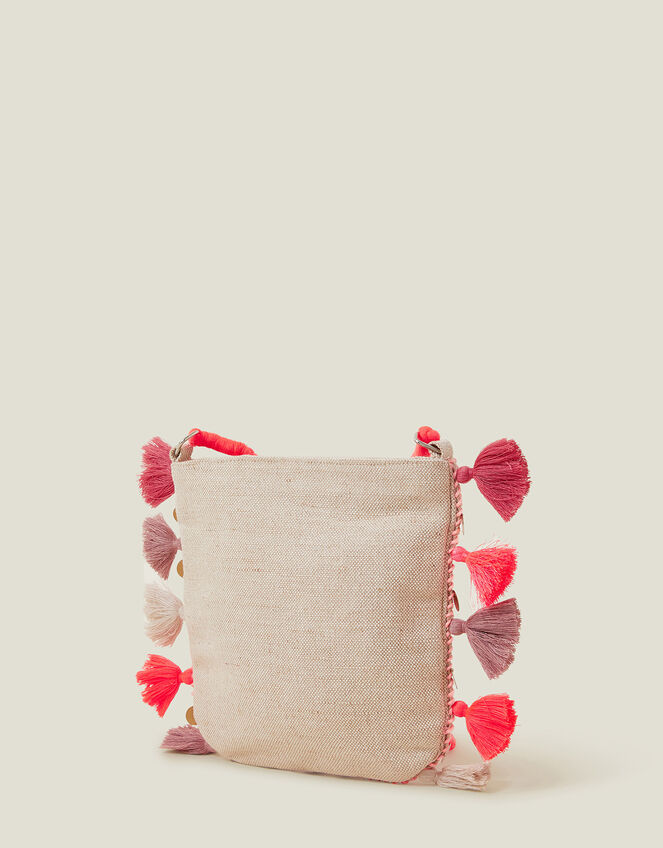 Floral Embellished Cross-Body Bag, , large