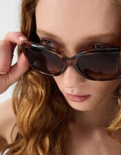 Rectangle Tort Wrap Sunglasses, , large