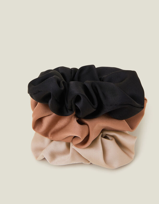 Satin Scrunchie Set of Three, , large