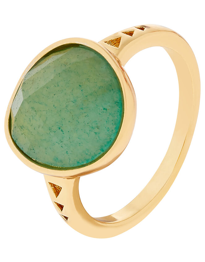 Healing Stones Aventurine Ring, Green (GREEN), large