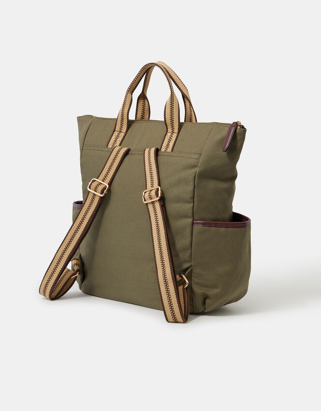 Multi-Pocket Canvas Backpack, , large