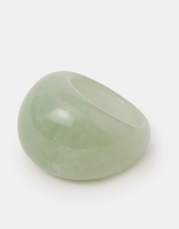 Chunky Resin Ring, Green (GREEN), large
