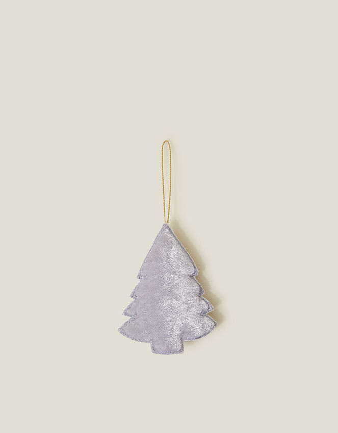 Embroidered Conifer Christmas Tree Decoration, , large