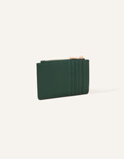 Classic Zip Card Holder, Green (GREEN), large