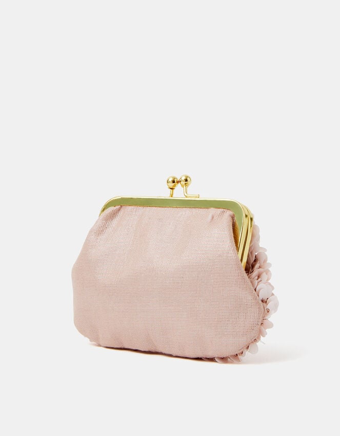 Girls Sequin Flower Clip Frame Bag, , large