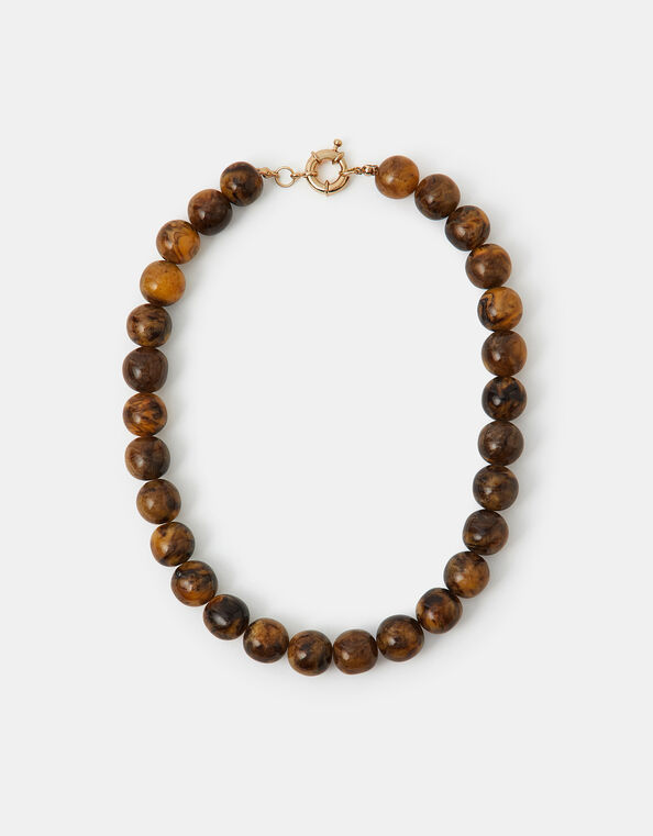 Orb Resin Bead Necklace, , large