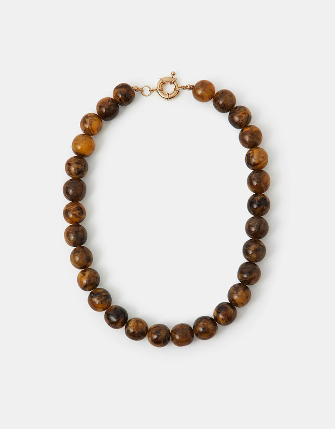 Orb Resin Bead Necklace, , large