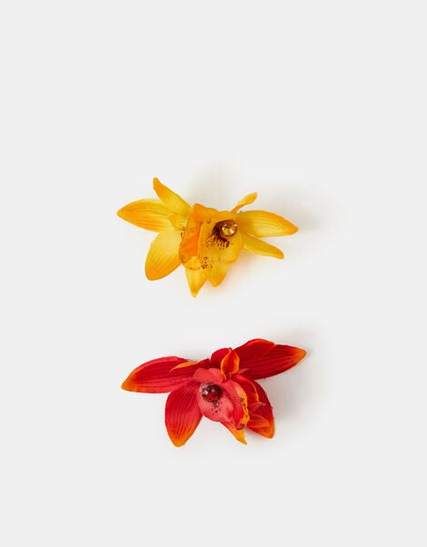 2-Pack Orchid Hair Clips, , large