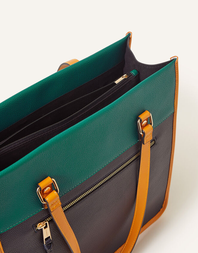Colour Block Shoulder Bag, , large