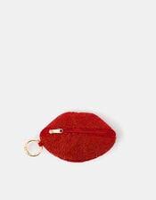 Beaded Lips Coin Purse, , large