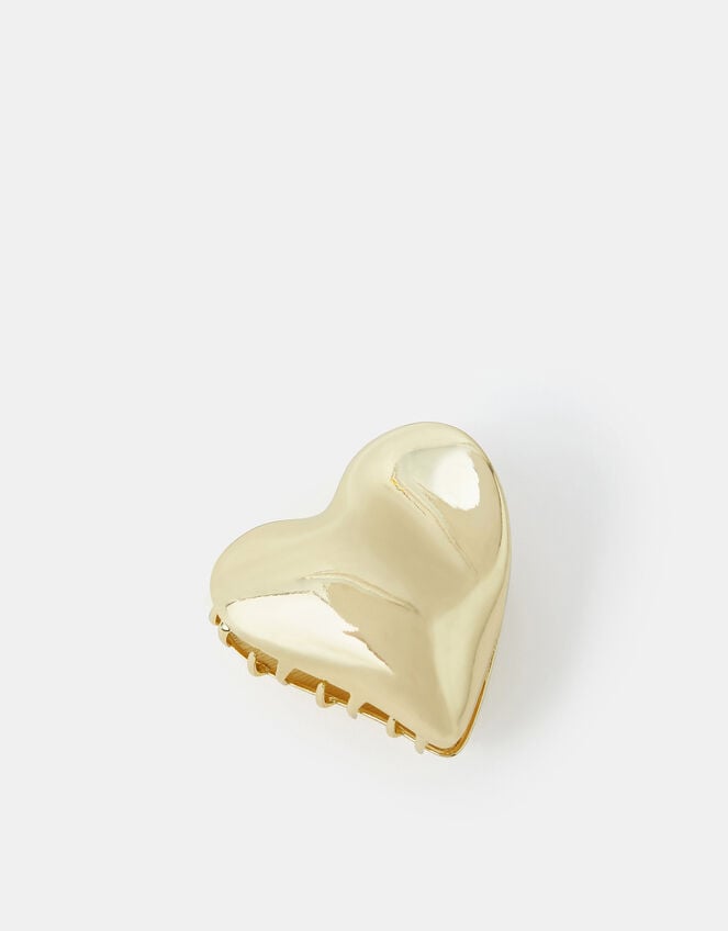 Large Heart Metal Claw Clip, , large