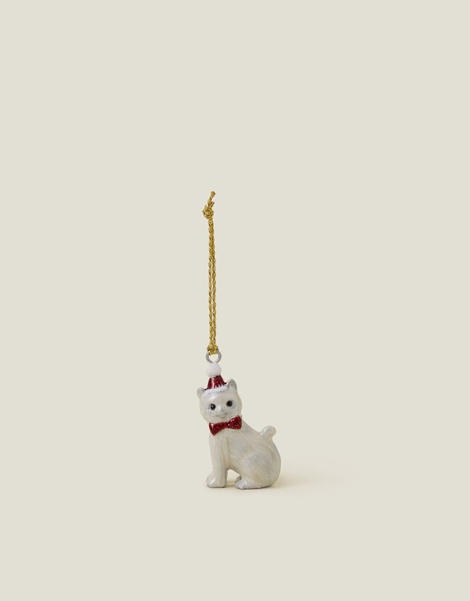 Cat Santa Christmas Tree Decoration, , large