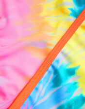 Girls Tie Dye Bikini Set with Recycled Polyester, Multi (BRIGHTS-MULTI), large