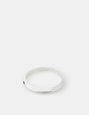 Sterling Silver-Plated Square Chunky Cuff, , large