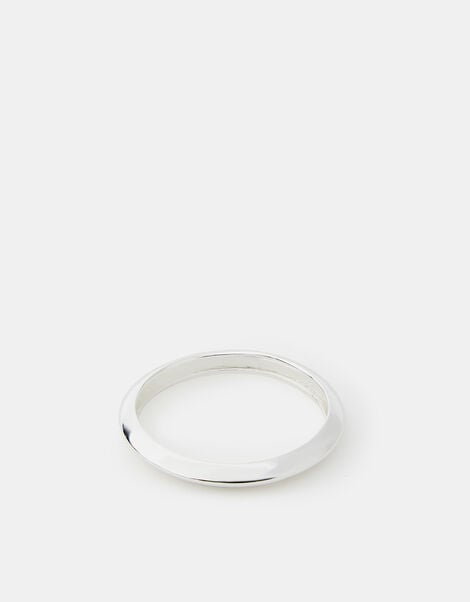 Sterling Silver-Plated Square Chunky Cuff, , large